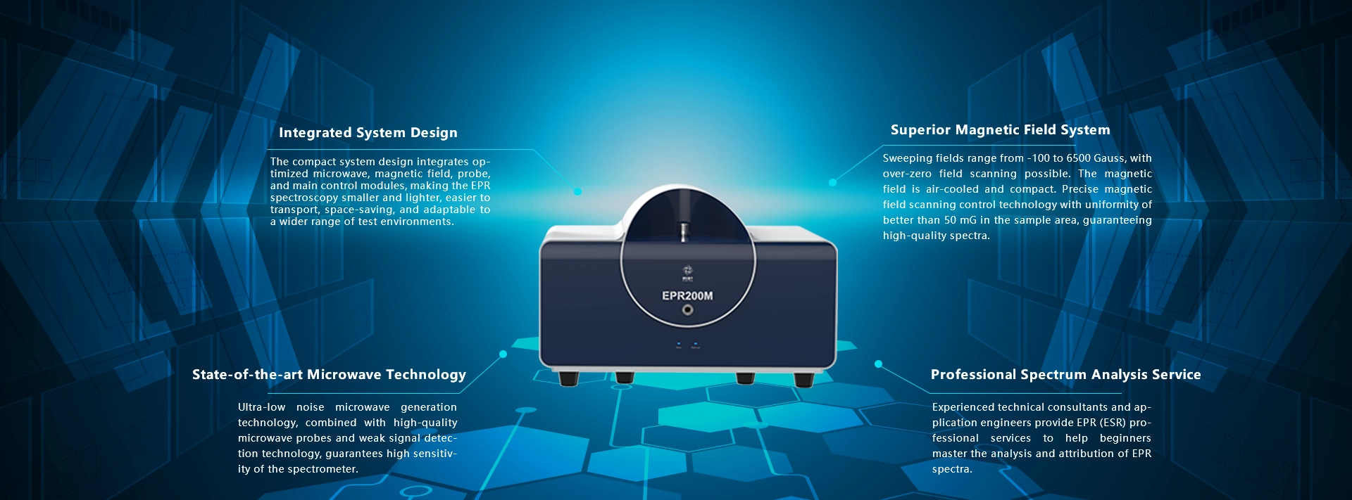 CIQTEK EPR200M Benchtop Electron Paramagnetic Resonance Spectrometer