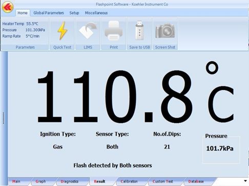 K71000 Automatic Pensky Martens Closed Cup Flash Point Tester Screen shot 5