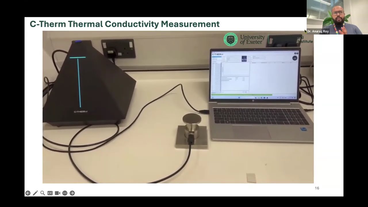 Trident Thermal Conductivity Inst. Customer Profile:  Dr. Anurag Roy from the University of Exeter